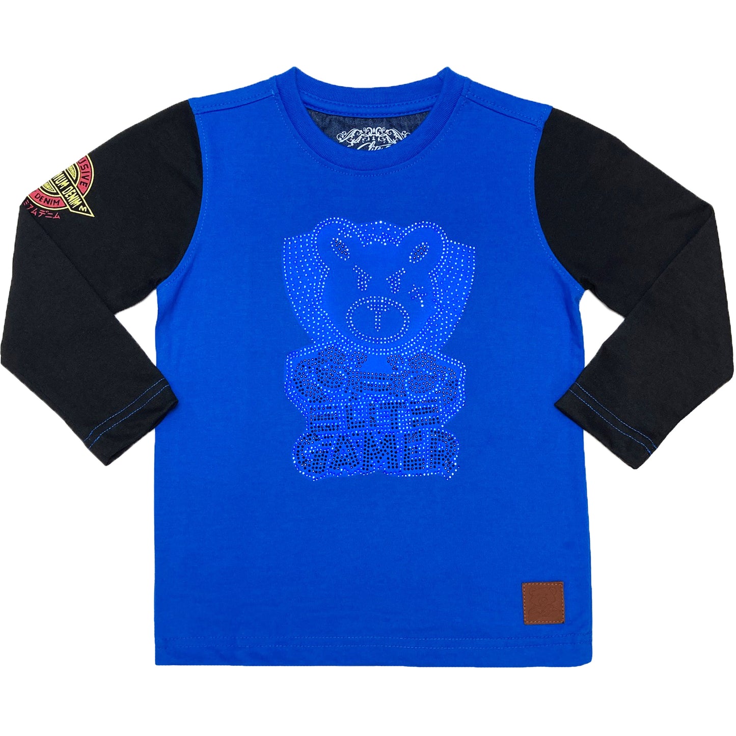 Gamer Blue Long Sleeve Kids Tee