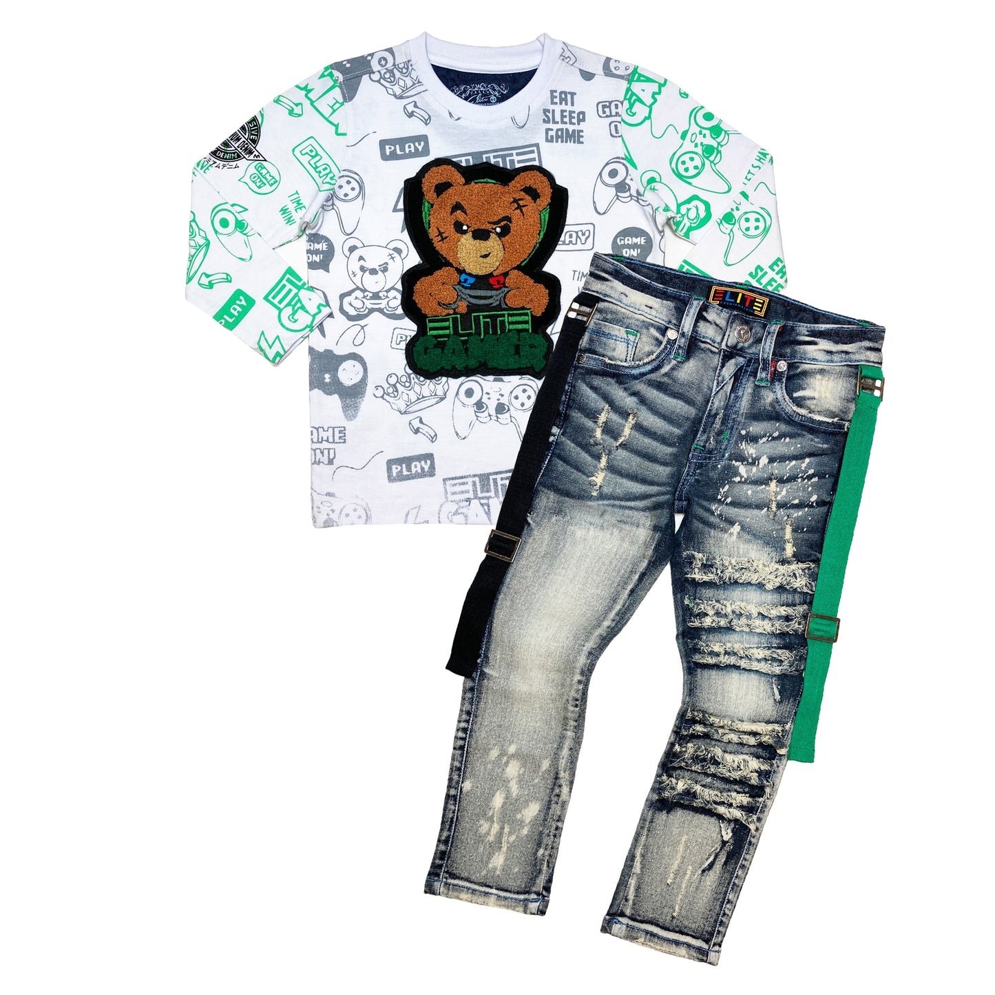 Gamer Green Kids Jeans