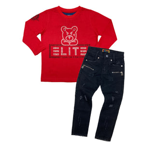 Varsity Red Kids Jeans