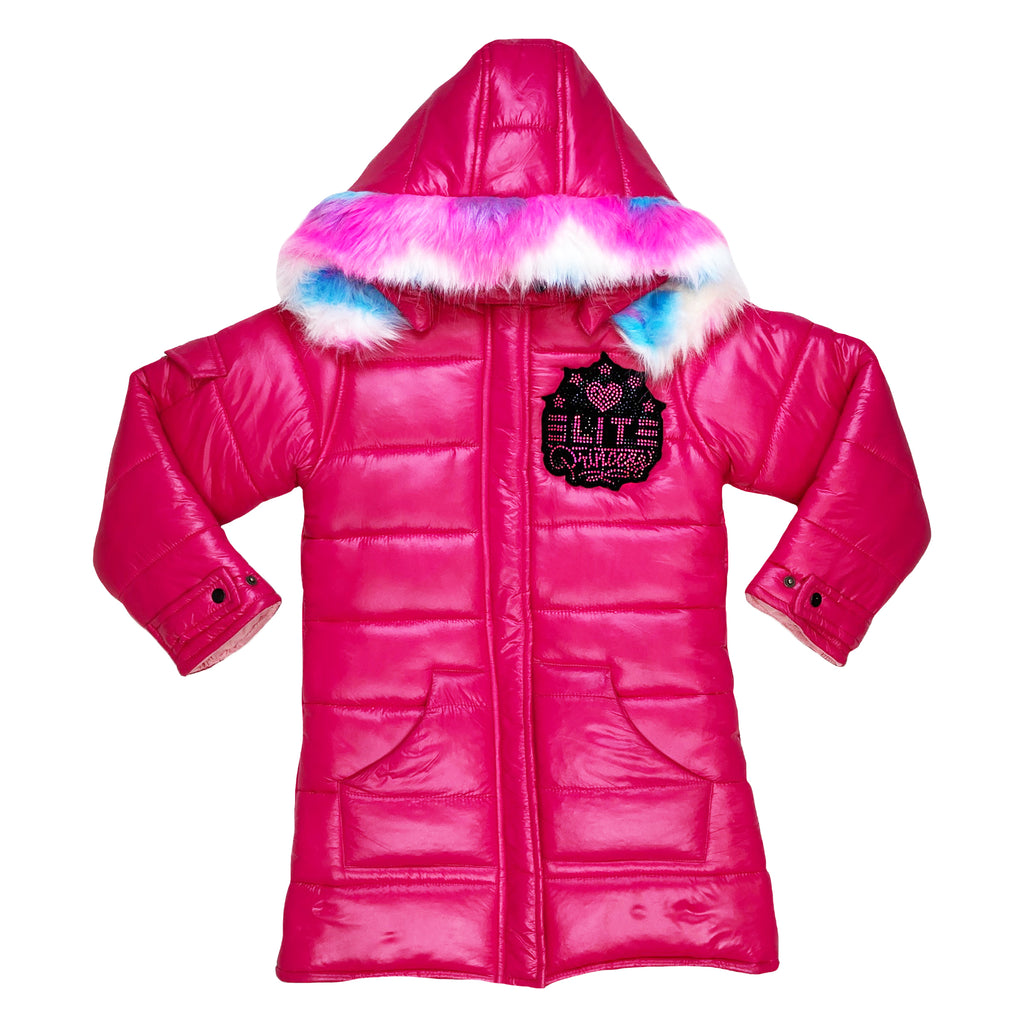 Premium Girls Puffer Jacket Pink