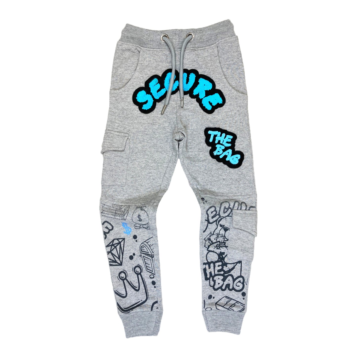 Secure Heather Grey Premium Kids Jogger Set