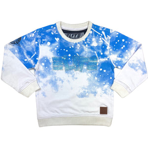 Tie-Dye Baby Blue Kids Sweatshirt