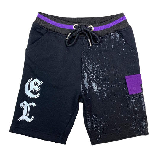 Dystopia Premium Kids Knit Shorts Black