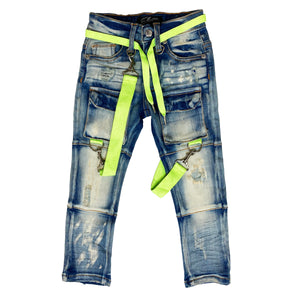 Highlight Premium Kids Cargo Jeans - Elite Premium Denim