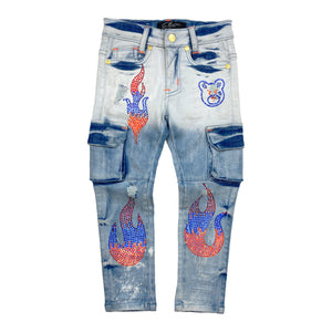 Sky Stone Jr. Kids Cargo Jeans - Elite Premium Denim
