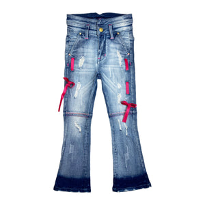 Ribbon Premium Girls Jeans