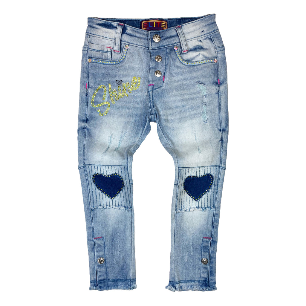 Tiara Premium Girls Stone Jeans