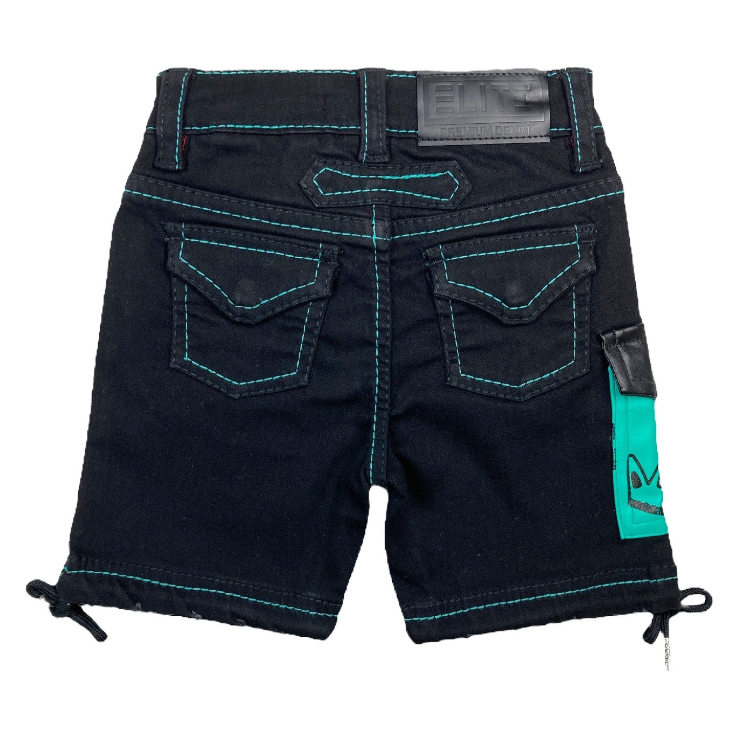 RICH Premium Kids Denim Shorts Teal