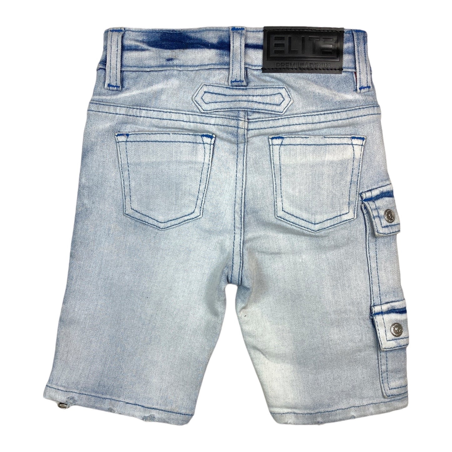 Break Time Premium Kids Denim Shorts Blue