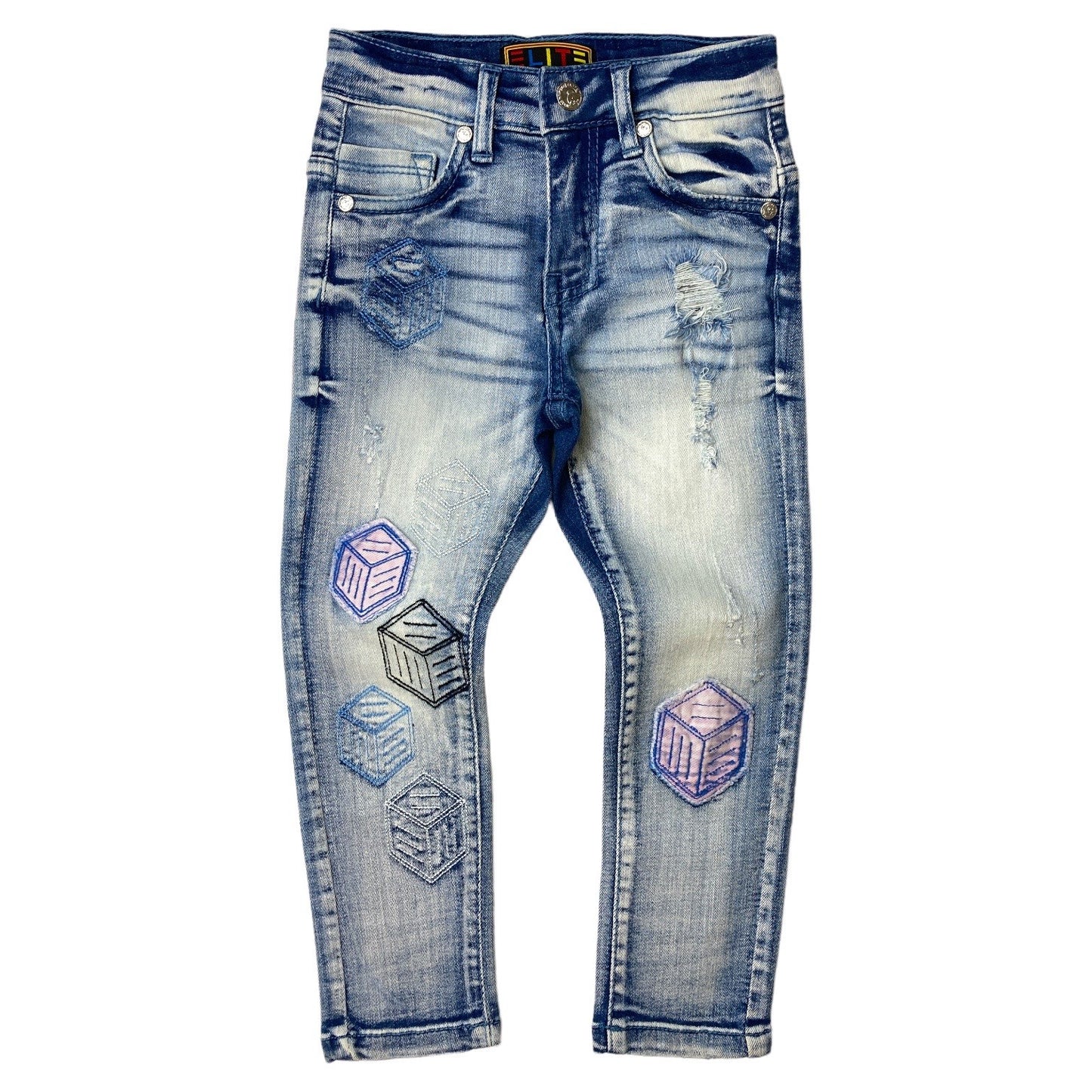 Geometry Premium Kids Jeans Blue