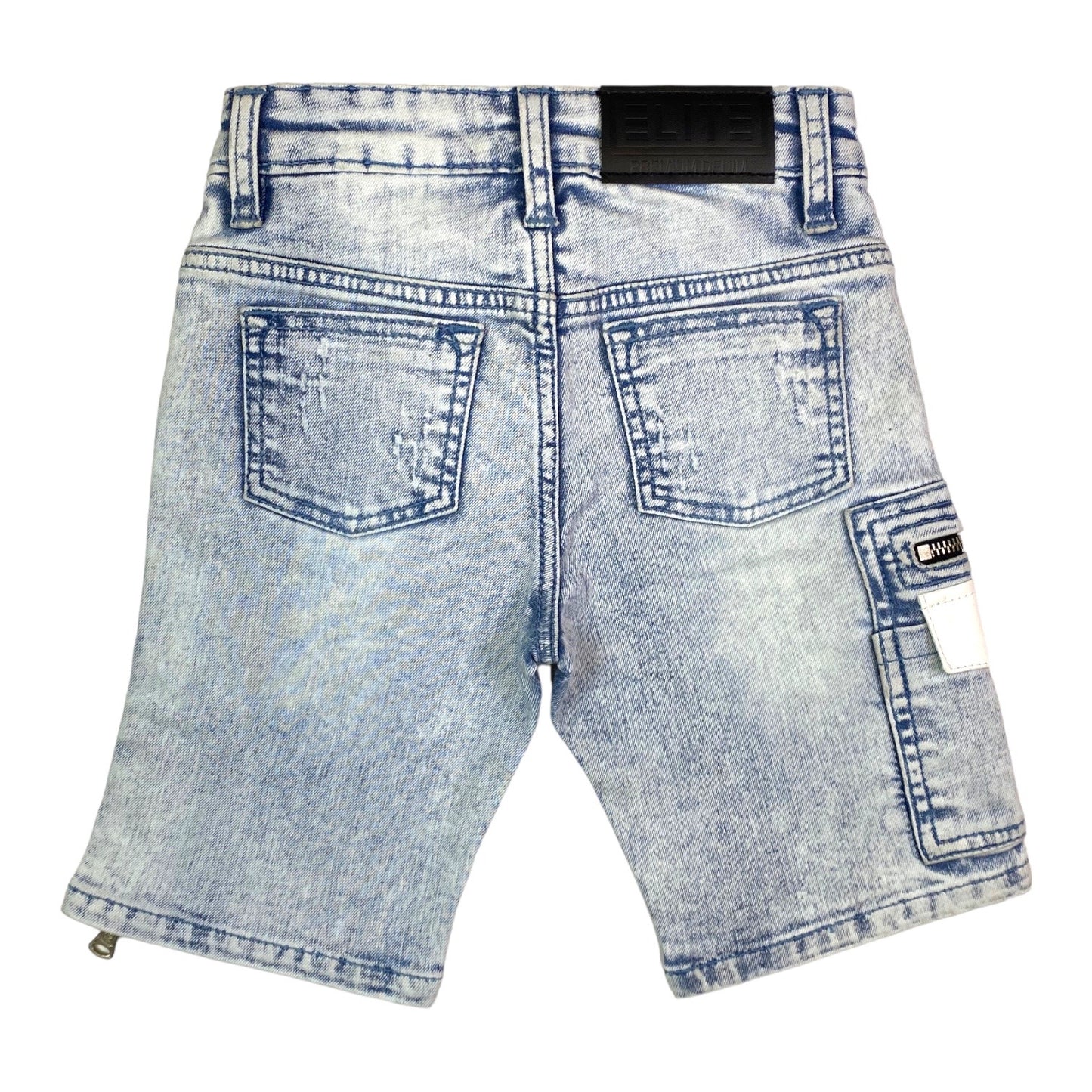 Sky Light Acid Premium Kids Denim Shorts