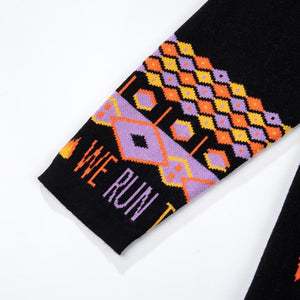 We Run This City Premium Knit Cardigan Black - Elite Premium Denim