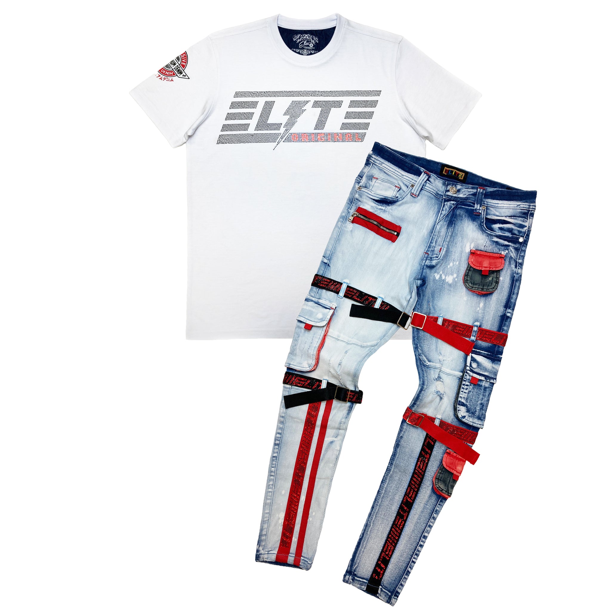 Laser Men's Premium Cargo Jeans - Elite Premium Denim