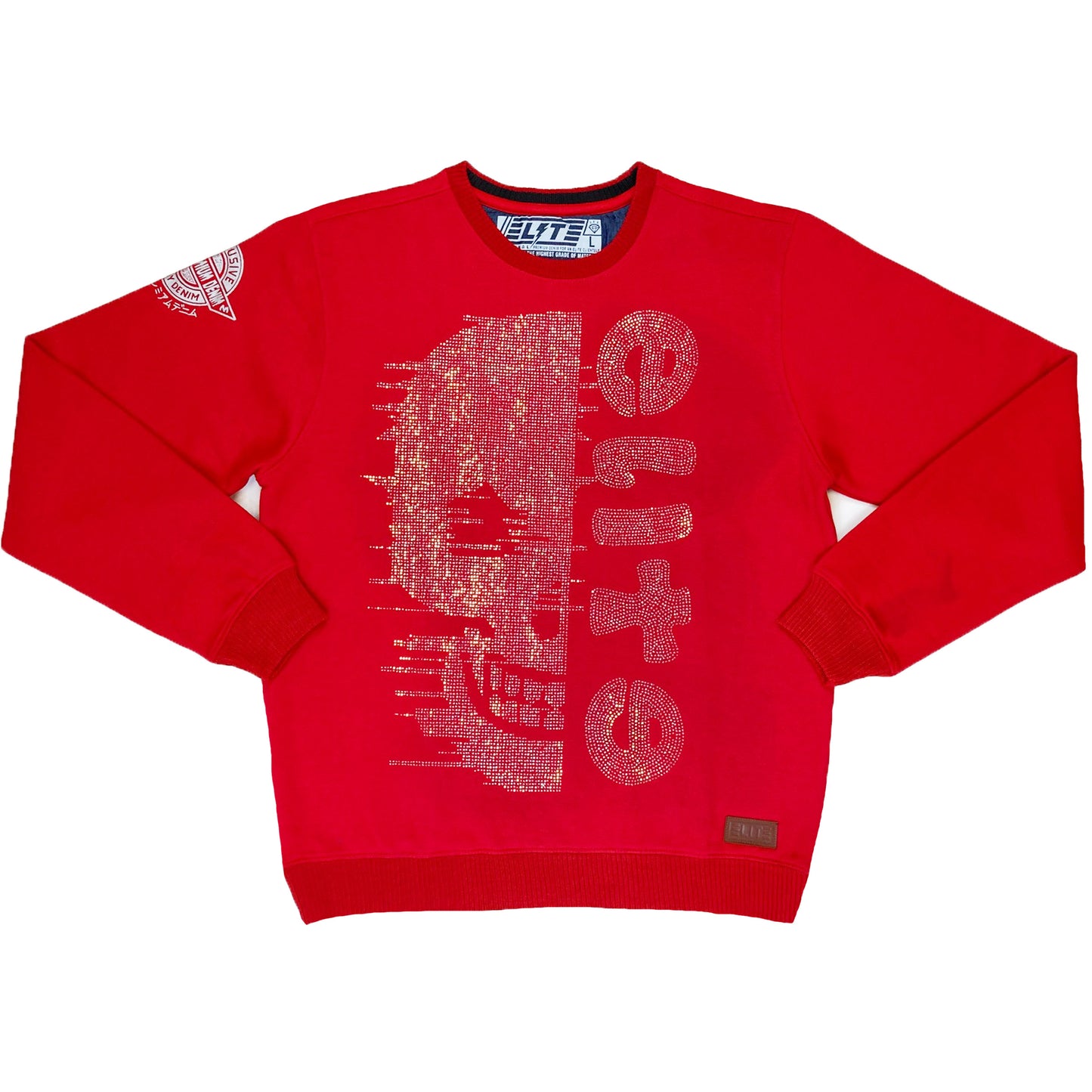 Skull Men's Premium Stone SweatShirt Red