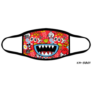 Candy Mouth Kid's Fashion Mask Red - Elite Premium Denim