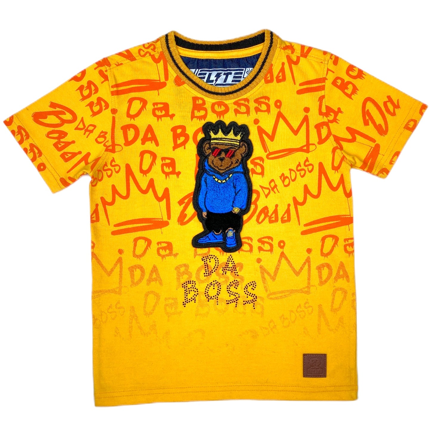 Boss Premium Kids Tee Yellow