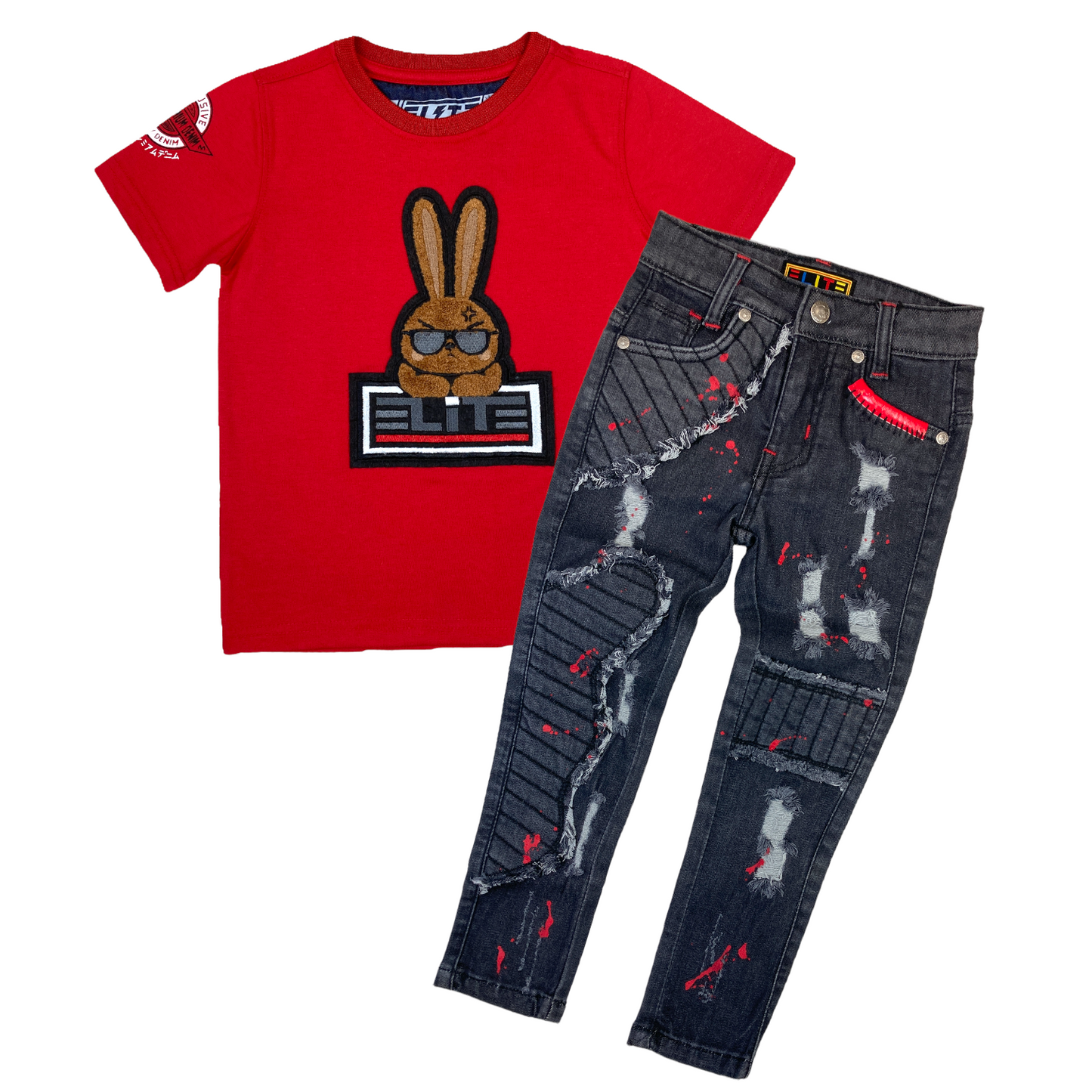 Bunny Premium Kids Tee Red