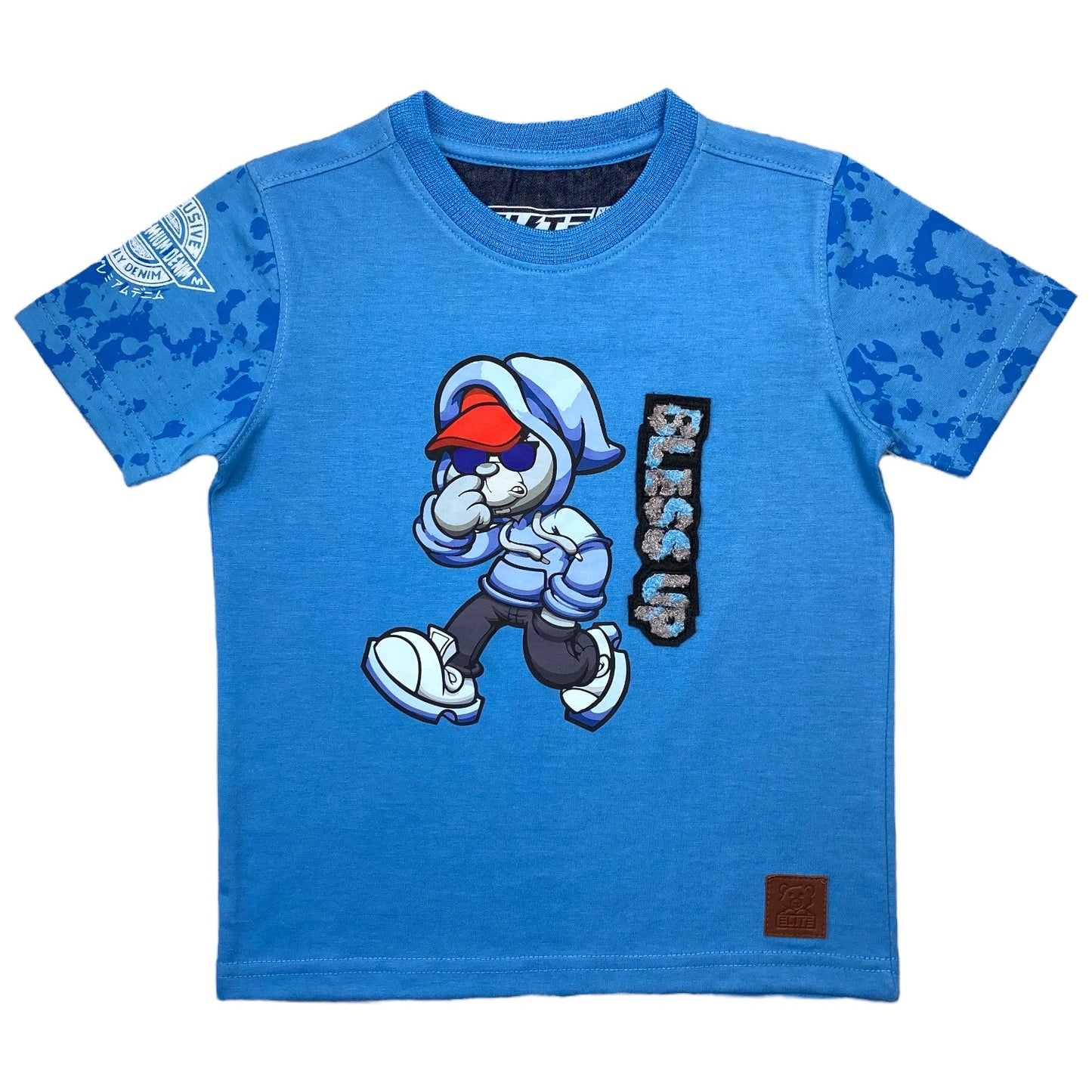 Bless Up Premium Kids Tee Baby Blue