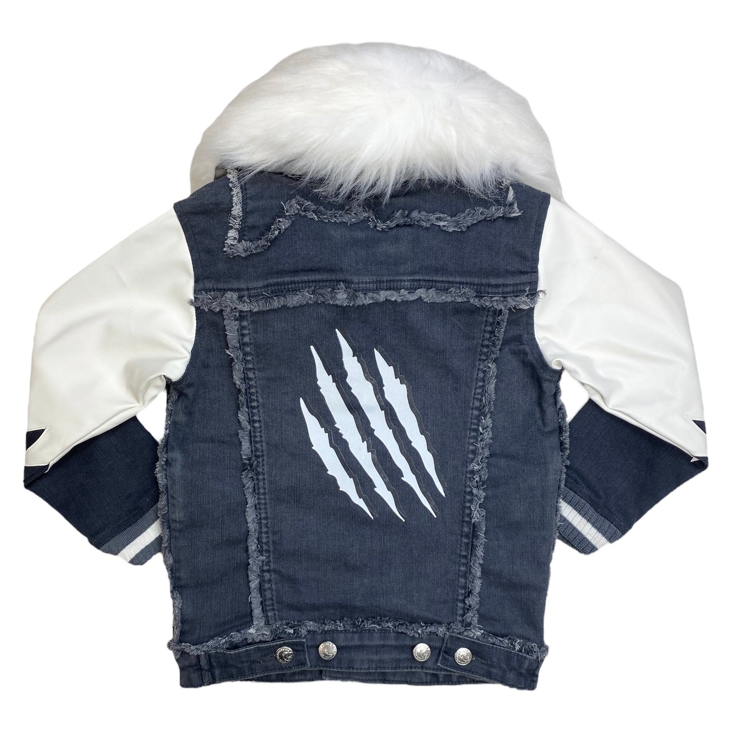 Arctic Grey Kids Premium Denim Jacket Set