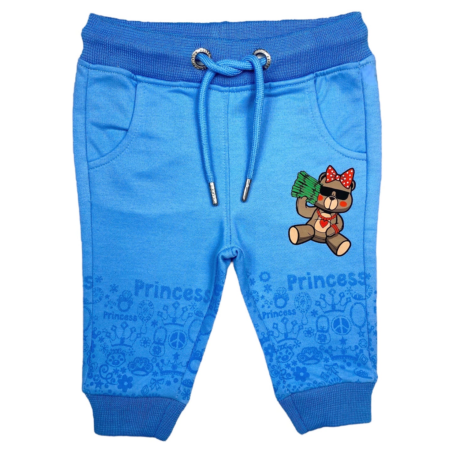 Money Premium Infants Girls Jogger Set Blue